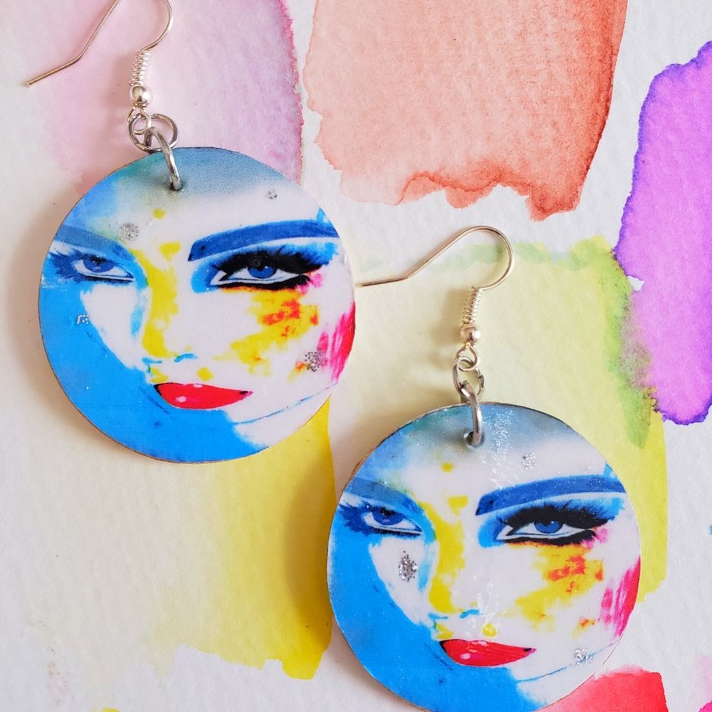Ladies Dangle Artist Designed Earrings